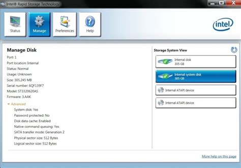 intel rapid storage technology|Support for Intel® Rapid Storage Technology (Intel® RST).